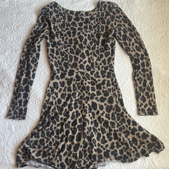 Extra Soft Leopard Print Long Sleeve Abound Dress - Picture 4 of 4